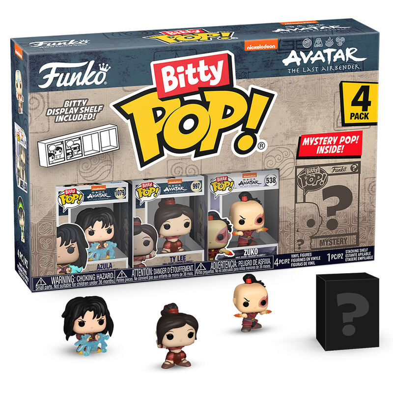 Blister 4 figuras Bitty POP Avatar The Last Airbender Azula